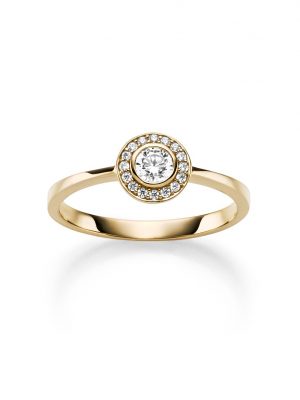 ELLA Juwelen Ring - 50 585 Gold, Zirkonia gold