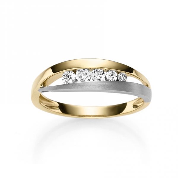 ELLA Juwelen Ring - 52 585 Gold, Zirkonia gold