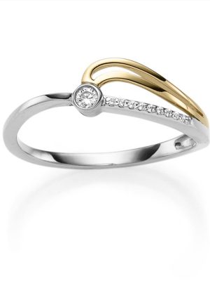 ELLA Juwelen Ring - 54 585 Gold bicolor