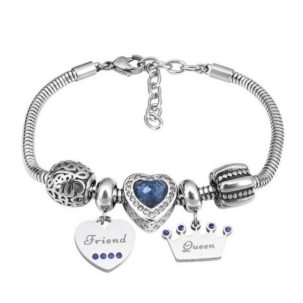 ENGELSINN Armreif "Charm Armband Blue Queen" (1-tlg)