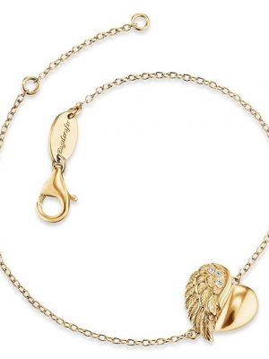 Engelsrufer Armband "Engelsrufer Armband ERB-LILHEARTWING-G Herz vergol"