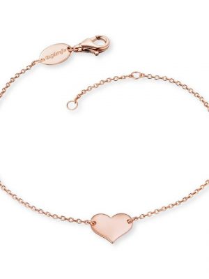 Engelsrufer Perlenarmband "Engelsrufer Armband Damen ERB-LILHEART-R Silber rosévergoldet Herz 19 cm"
