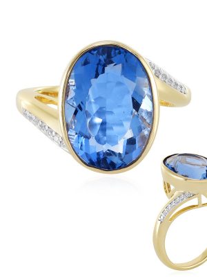 Farbwechsel-Fluorit-Silberring