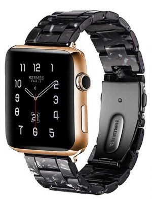 Favson Smartwatch-Armband "Armband Kompatibel mit Apple Watch Armband 42mm/44mm Series 5/4/3/2/1, Slim Resin Wrist Band Ersatz Uhrenarmband Zubehör"