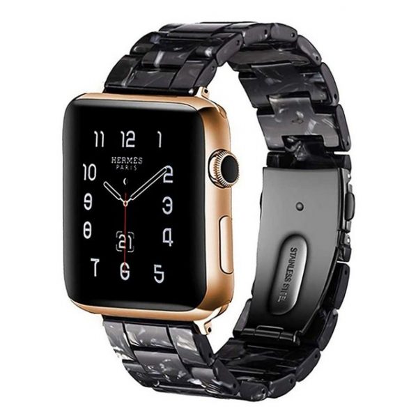 Favson Smartwatch-Armband "Armband Kompatibel mit Apple Watch Armband 42mm/44mm Series 5/4/3/2/1, Slim Resin Wrist Band Ersatz Uhrenarmband Zubehör"