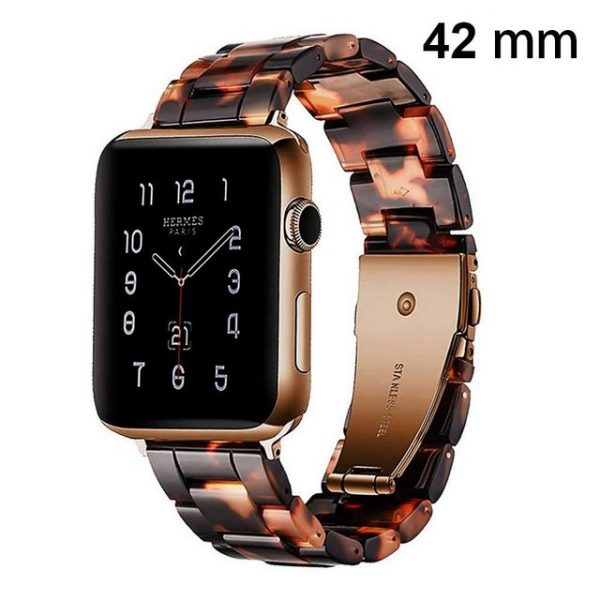 Favson Smartwatch-Armband "Armband Kompatibel mit Apple Watch Armband 42mm/44mm Series 5/4/3/2/1, Slim Resin Wrist Band Ersatz Uhrenarmband Zubehör"