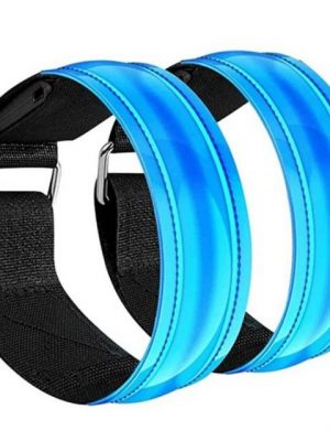 FeelGlad Armspirale "Led Armband Aufladbar, 2 STK Leuchtarmband USB Reflektorband Reflective Band Led Armbänder Leuchtband Reflektorbänder für Joggen Laufen Sport" (2-tlg)