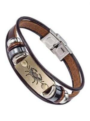 Firetti Armband "Sternzeichen", Made in Germany - mit Hämatit - mit Holz