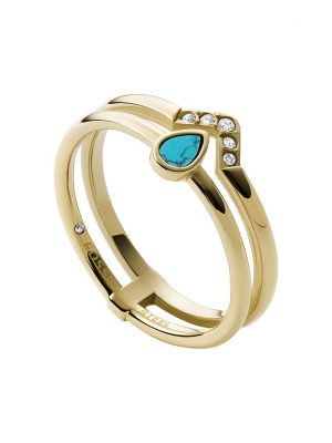 Fossil Damenring JF03739710 Edelstahl