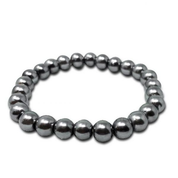 Friseurmeister Armband "Perlen Armband in Silberfarbe - Künstliche Perlen Damen Armband"