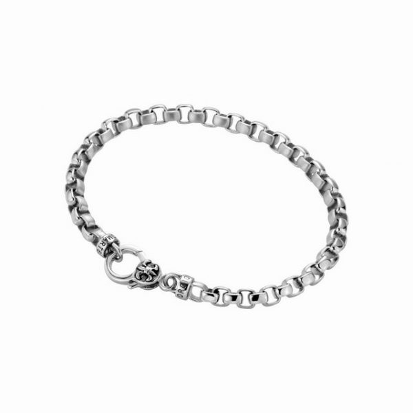 GIORGIO MARTELLO MILANO Armband "eckige Glieder, gebürstet / glanz, Silber 925"