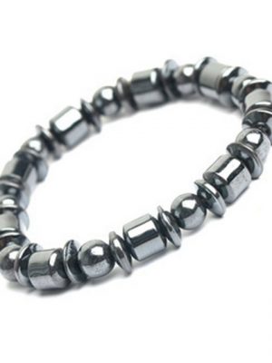 GLiving Armband "Armband für Männer und Frauen, schwarz, Einstellbares Armband"