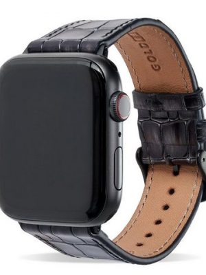 GOLDBLACK Smartwatch-Armband "Apple Watch Armband Milano grau (Adapter schwarz)"