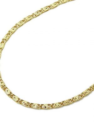 Gallay Armband "Armband 1,6mm S-Panzer zweifach diamantiert 14Kt GOLD 19cm"