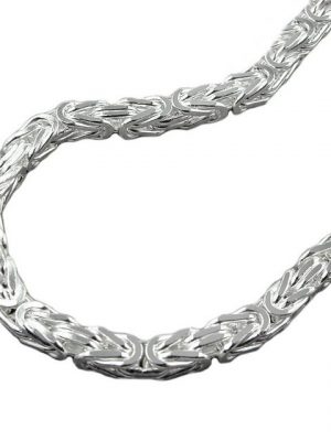 Gallay Armband "Armband 4mm Königskette vierkant glänzend Silber 925 19cm"
