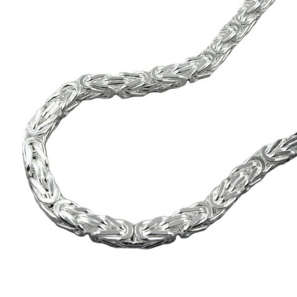 Gallay Armband "Armband ca.3mm Königskette vierkant glänzend Silber 925 19cm"