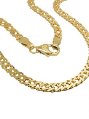 Gallay Armband "Collier 3,7mm Doppelpanzer 14Kt GOLD 50cm"