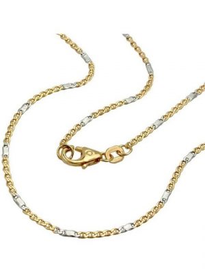 Gallay Goldarmband "Armband 1,4mm Stegpanzer bicolor 14Kt GOLD 19cm"