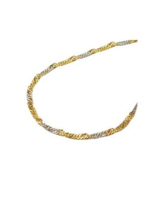 Gallay Goldarmband "Armband 1,8mm Singapur bicolor 14Kt GOLD 19cm"