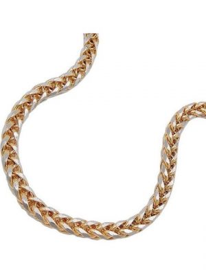 Gallay Goldarmband "Armband 2,4mm Zopfkette bicolor 14Kt GOLD 19cm"