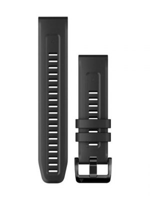 Garmin Smartwatch-Armband "QuickFit Silikonband 22 mm Schwarz Ersatzband"