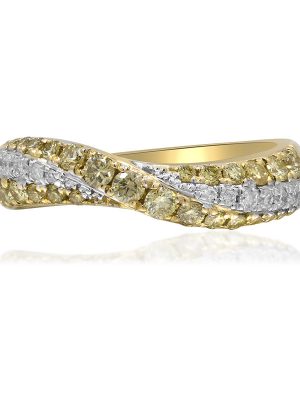 Gelber SI1 Diamant-Goldring (CIRARI)