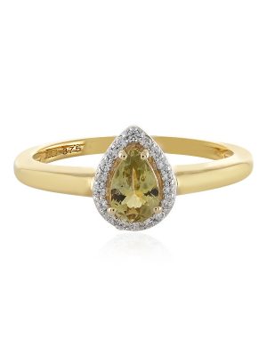 Gelber Tansanit-Goldring