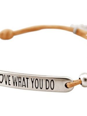 Gemshine Armband mit Gravur "LOVE WHAT YOU DO", Made in Germany