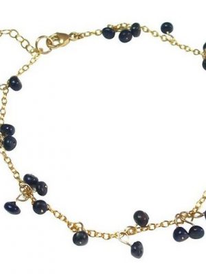 Gemshine Charm-Armband "CONFETTI Saphir Midnight Blue", Made in Germany