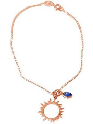 Gemshine Charm-Armband "Eclipse Saphir", Made in Spain
