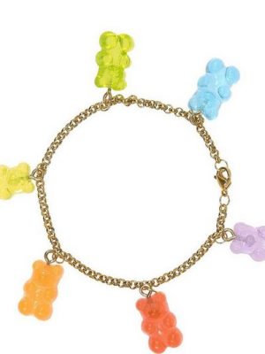 Gemshine Charm-Armband "Gummibäre Regenbogen", Made in Germany