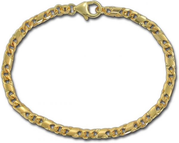 GoldDream Goldarmband "D2GDA0429Y GoldDream Armband DollarKette 8K Gold" (Armband, Armband), Echtgold Armband (Dollar) ca. 19cm, Echtgold, 333er Gelbgold