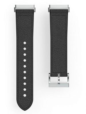 Hama Smartwatch-Armband "Ersatzarmband für Fitbit Versa 3, Sense, Leder und Silikon, 22mm, 21cm"