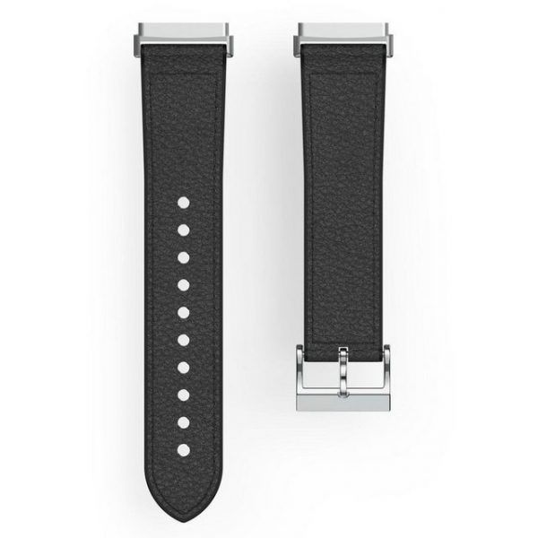 Hama Smartwatch-Armband "Ersatzarmband für Fitbit Versa 3, Sense, Leder und Silikon, 22mm, 21cm"