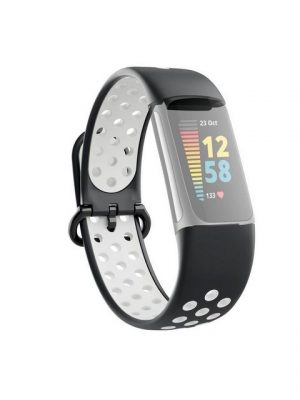 Hama Smartwatch-Armband "Sportarmband für Fitbit Charge 5, atmungsaktives Uhrenarmband"