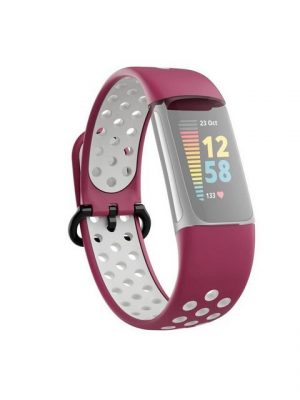 Hama Smartwatch-Armband "Sportarmband für Fitbit Charge 5, atmungsaktives Uhrenarmband"