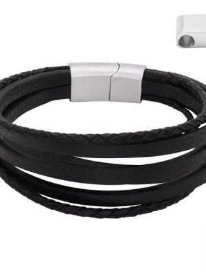 Heideman Armband "Lederarmband Samu" (Armband, inkl. Geschenkverpackung), Echtlederarmband, Männerarmband, Männerlederarmband