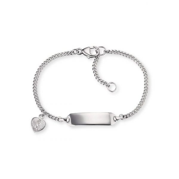 Herzengel Perlenarmband "Herzengel Armband HEB-ID-ANGELI-HEART Silber Herz mit Engel"