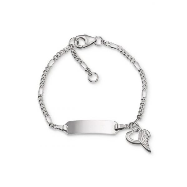 Herzengel Perlenarmband "Herzengel ID-Armband HEB-NAME-01H Silber Herzengel"