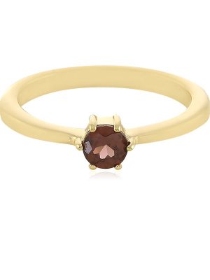 Himbeer-Zirkon-Silberring