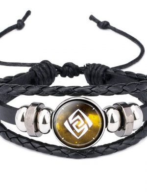 Housruse Armkette "Armbänder,Verstellbares Impact-Armband Leuchtarmband Element Leuchtarmband God's Eye Time Gem Armband"