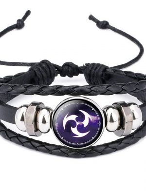 Housruse Armkette "Armbänder,Verstellbares Impact-Armband Leuchtarmband Element Leuchtarmband God's Eye Time Gem Armband"