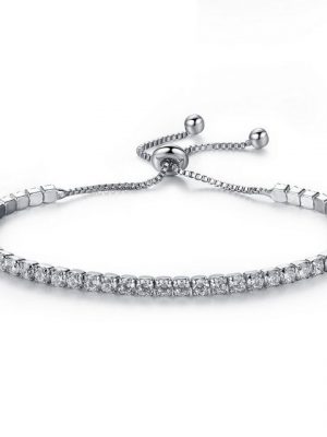 Housruse Armketten Set "Armband Damen schlicht verstellbar Handschmuck zart klassisch verstellbar Schieber Armband Silber Freundschaftsarmband"