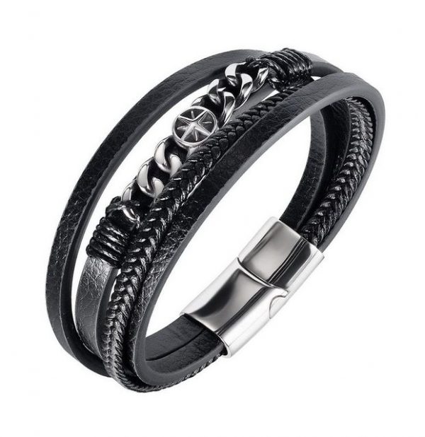 Housruse Lederarmband "Lederarmband Herren, geflochtene Armbänder, mit Magnetverschluss"