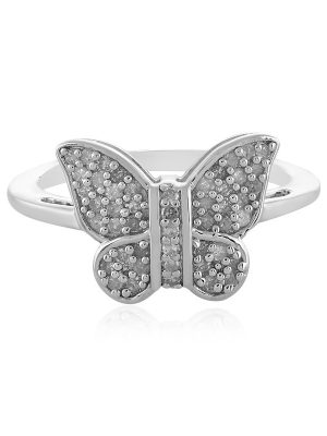 I2 (I) Diamant-Silberring