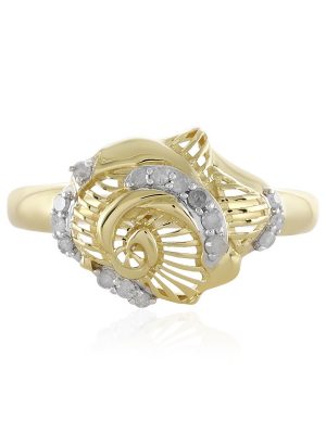 I4 (J) Diamant-Goldring (Ornaments by de Melo)