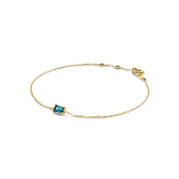 Jackie Armband - Medina - JKB21.158 585 Gold, Edelstein blau