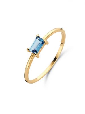 Jackie Ring - Medina Topaz - JKR22.158/52 585 Gold, Edelstein blau