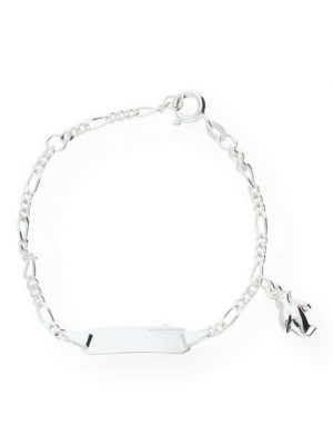 JuwelmaLux Silberarmband "Kinder-Armband Silber mit Pinguinanhänger" (1-tlg), Kinder-Armband mit Gravurplatte Silber 925/000, inkl. Schmuckschachtel