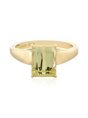 Kanariengelber Kunzit-Goldring